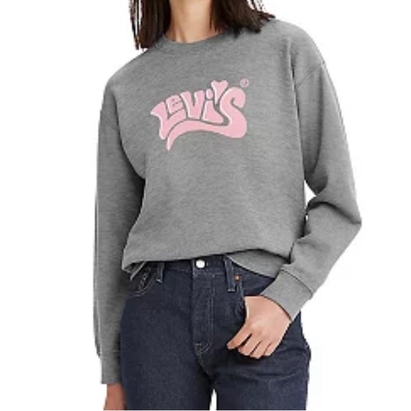 Levi's Tops - Levi's Crop Crewneck Sweatshirt Women’s Size XXL
